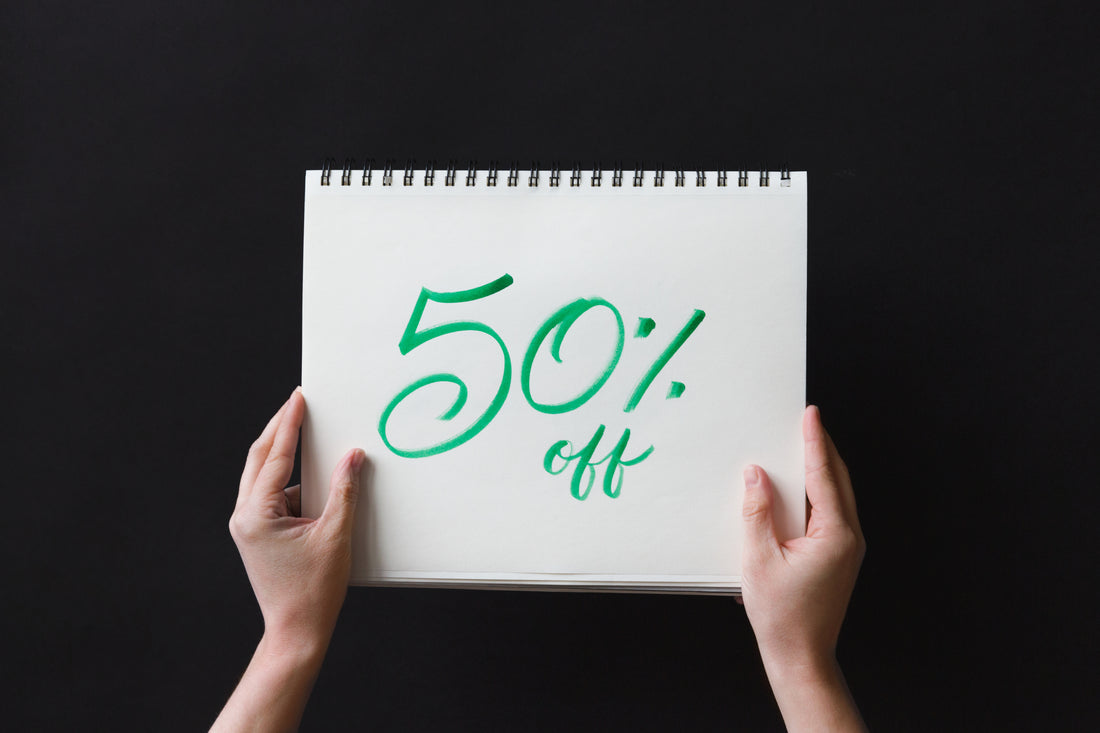 50% OFF ON ALL ITEMS